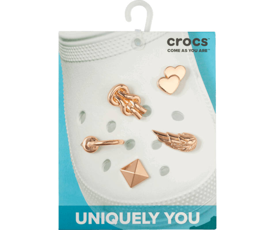 Crocs Förhöjt Guld Gurl 5-pack