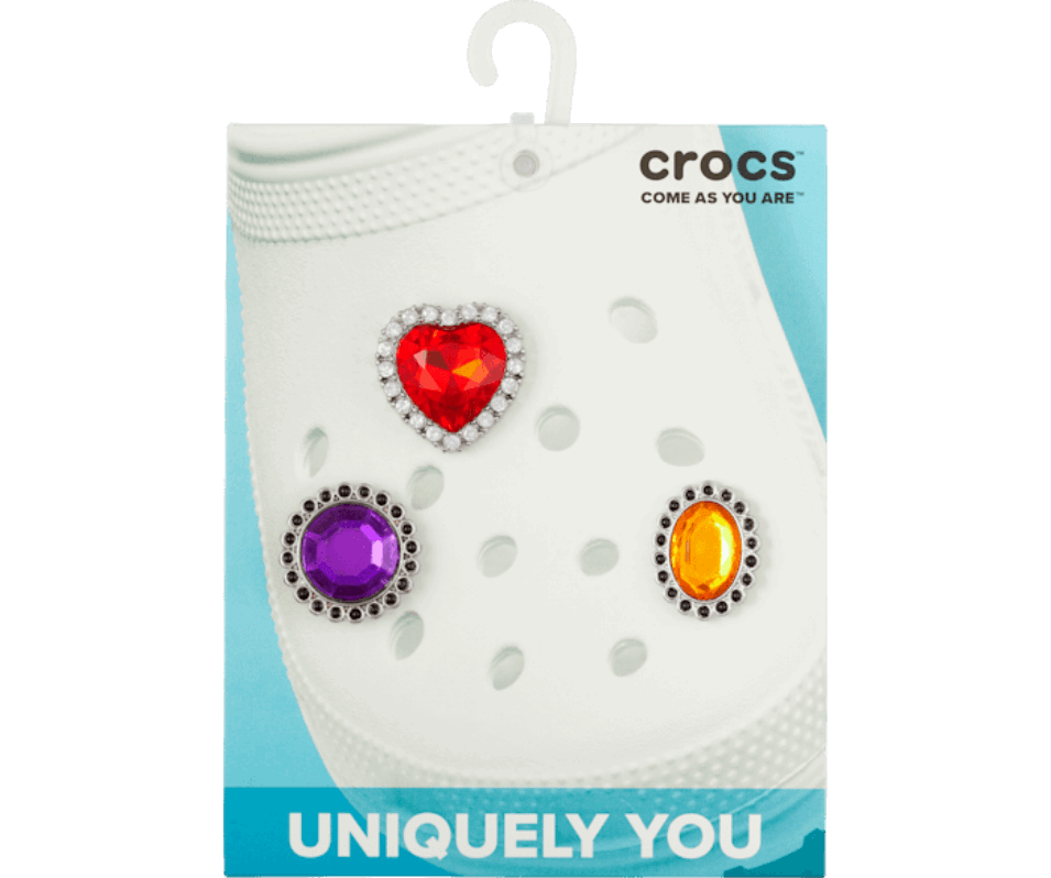 Crocs ädelsten Och Diamantkluster 3-pack