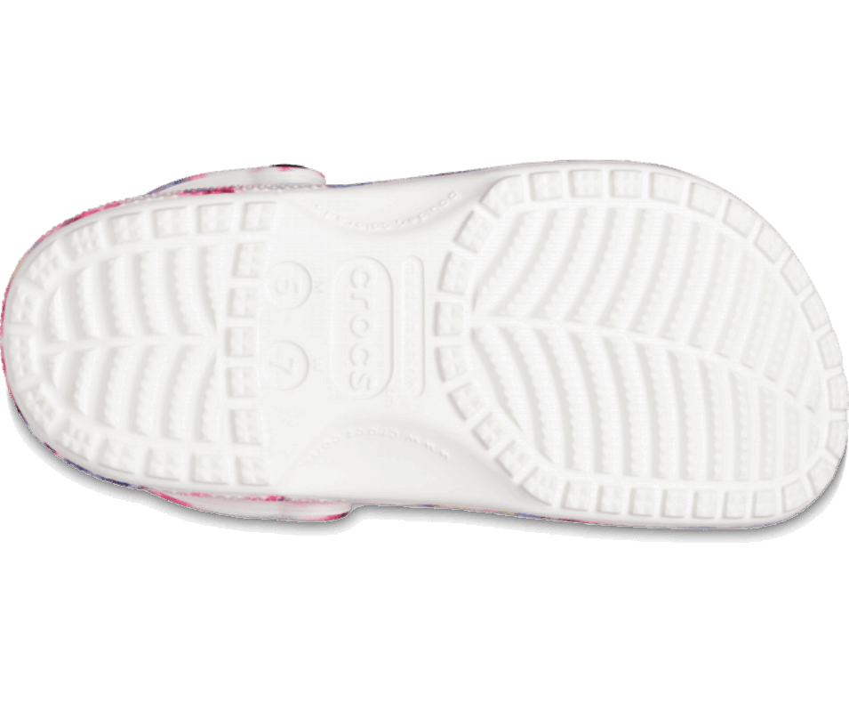 Crocs Klassisk Tie-dye Grafisk Träsko Granat-multi