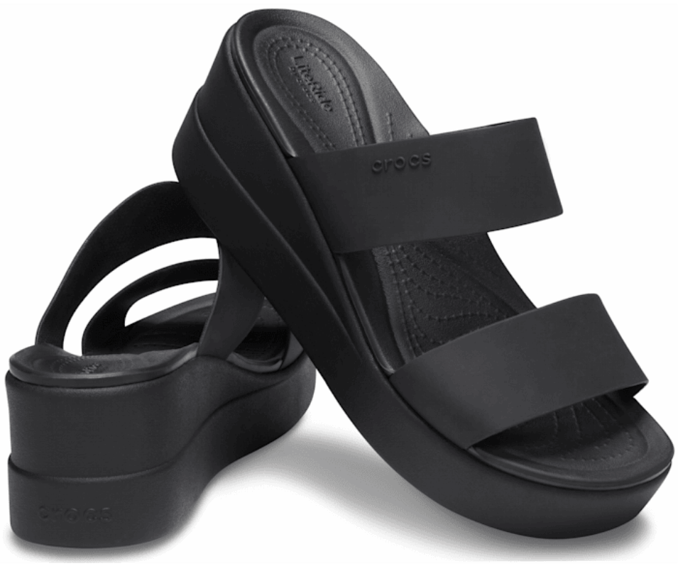Crocs Dam Brooklyn Mid Wedge Svart