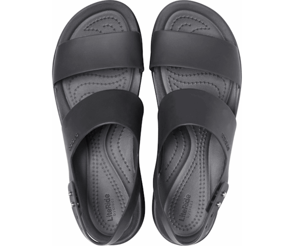 Crocs Dam Brooklyn Låg Kil Svart