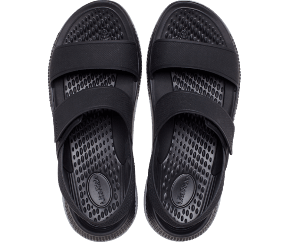 Crocs Dam Literide 360 ​​sandal Svart-ljusgrå