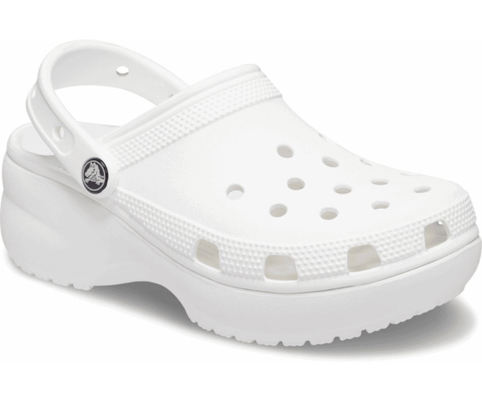 Crocs Dam Klassisk Plattform Träsko Vit