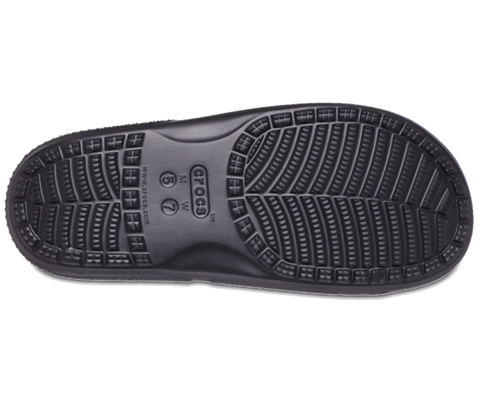 Crocs Klassiskt Tryckt Camo Slide Svart-röd