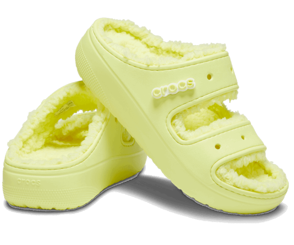 Crocs Klassiska Cozzzy Sandal Svavel