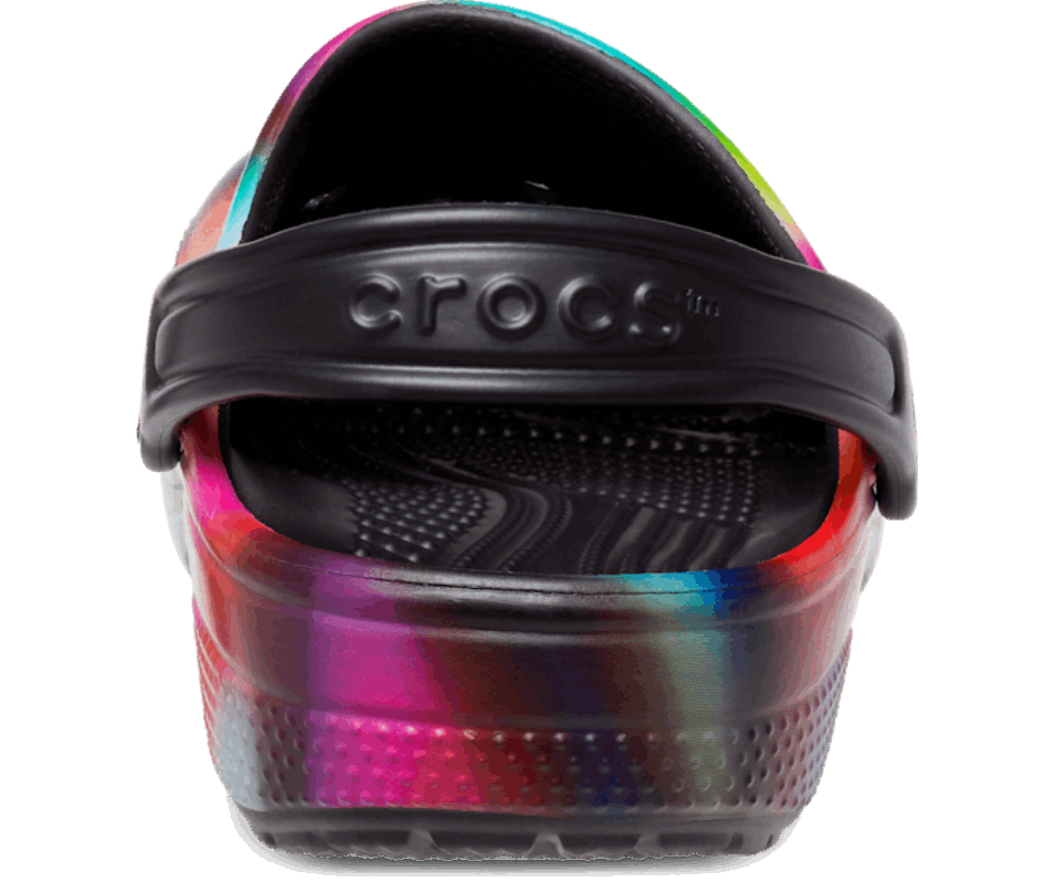 Crocs Barn Klassiska Solariserade Träskor Svart-multi