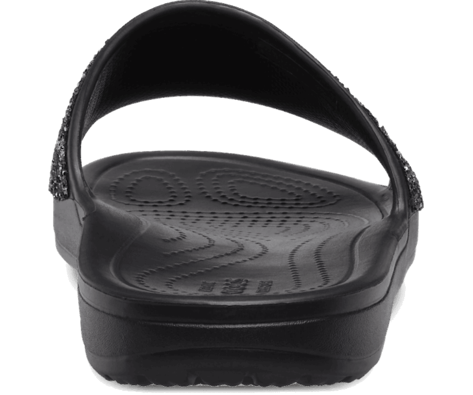 Crocs Dam Sloane Glitter Low Slide Svart
