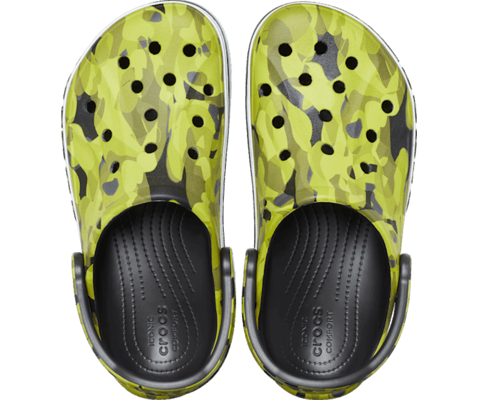 Crocs Bayaband Bubbla Camo Träsko Svart-multi