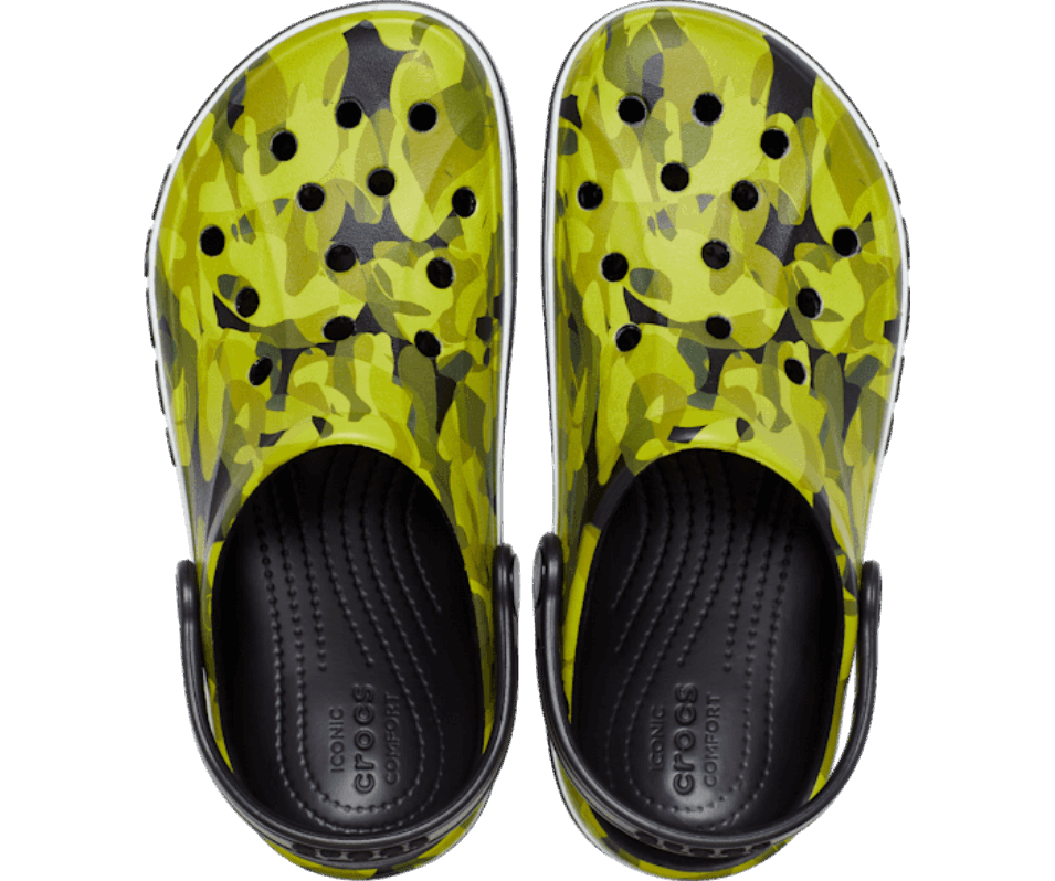 Crocs Barns Bayaband Bubbla Camo Clog Black-multi