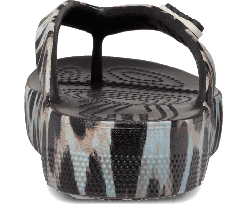 Crocs Klassisk Plattform Djurremix Flip Svart-leopard