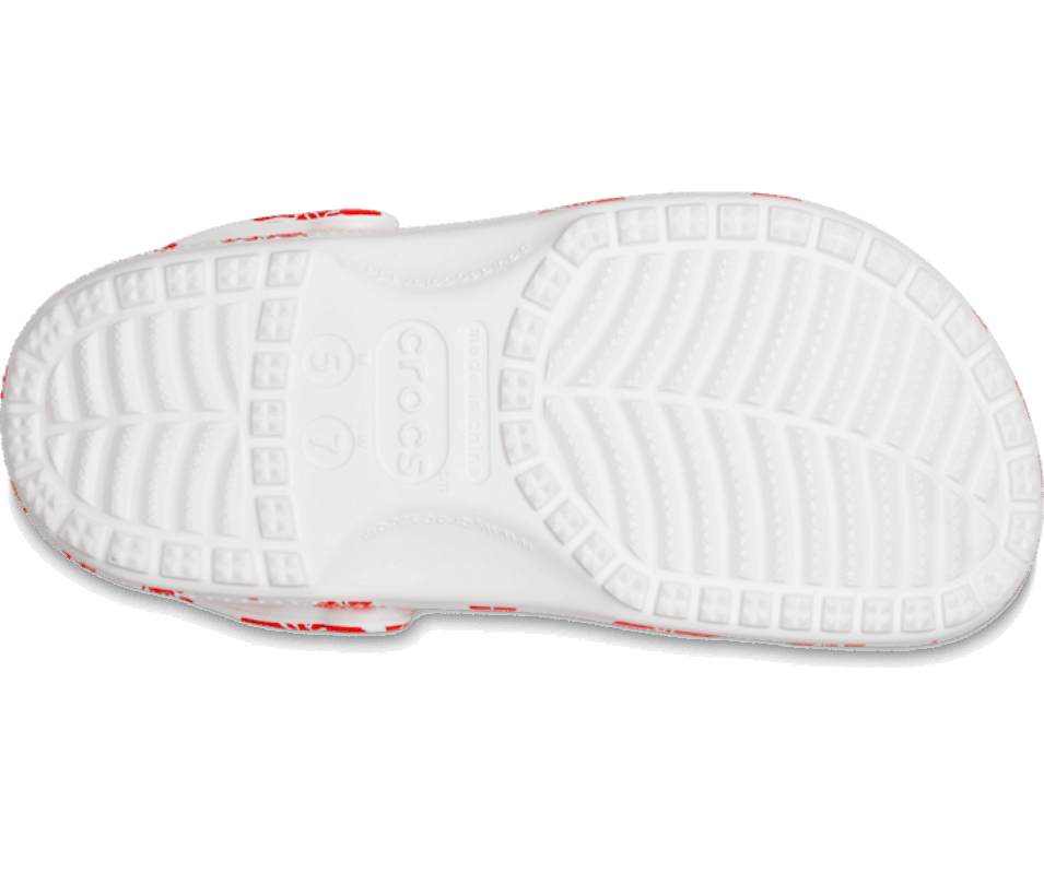 Crocs Klassiska Retro Resort Träsko Vit-flamma