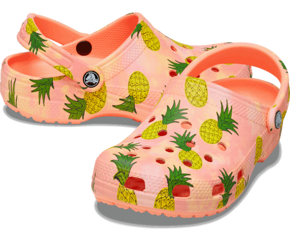 Crocs Klassisk Retro Resort Träsko Papaya-multi