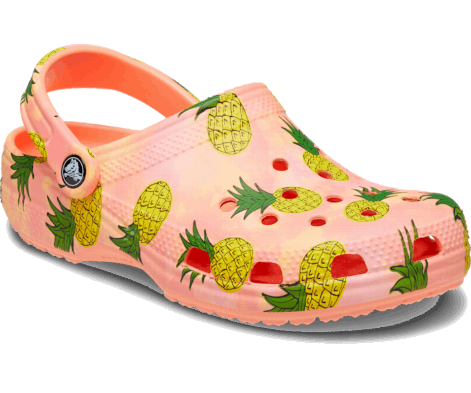 Crocs Klassisk Retro Resort Träsko Papaya-multi