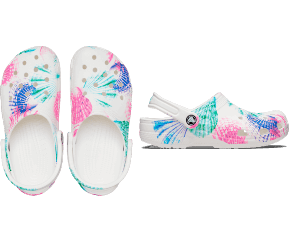 Crocs Klassiska Cyberstrandträskor Multi-vit