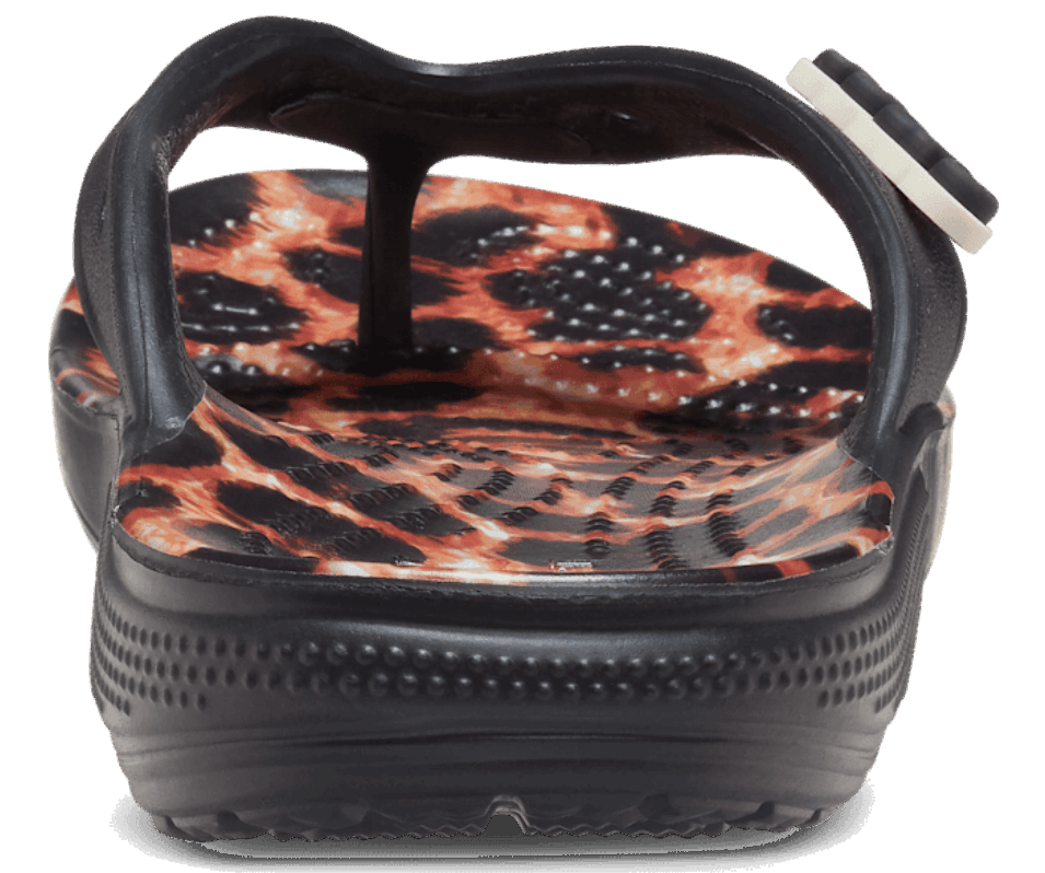 Crocs Klassisk Djurremix Flip Svart-leopard